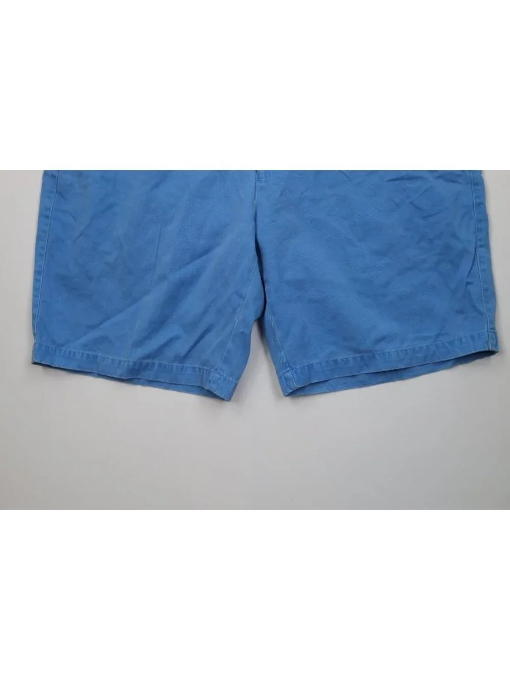 Peter Millar Mens 40 Stonewash Above Knee Golf Chino Shorts Blue Pima Cotton